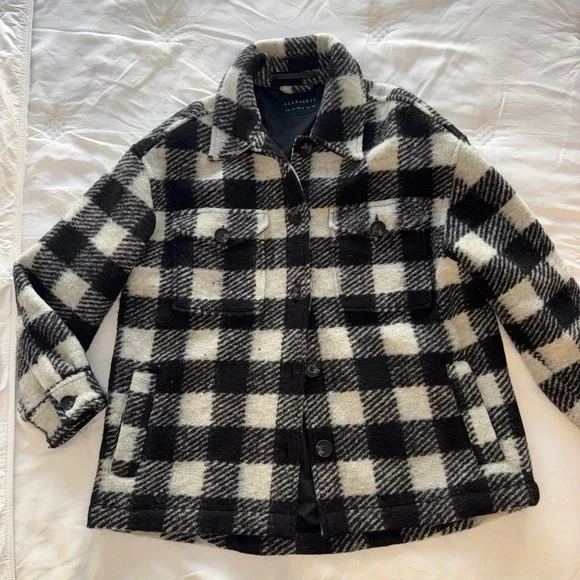 All Saints Fenix check jacket, size 6 - Picture 9 of 11